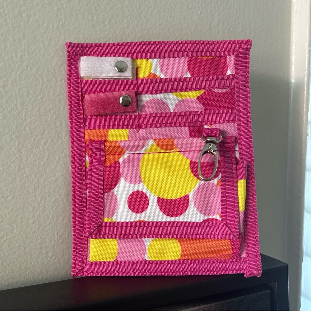 Colorful Pink Polka Dot Nurse Pocket Organizer